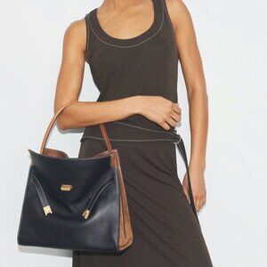 EUC | Tory Burch | Lee Radziwill Double Bag (large size) | Black | $700